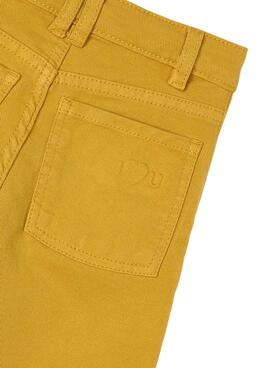 Pantalon Mayoral en serge jaune pour fille