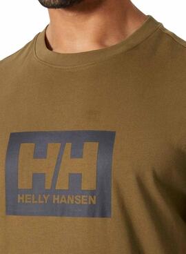 T-shirt Helly Hansen Box marron pour homme
