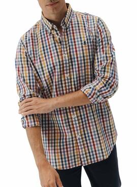 Chemise El Pulpo à carreaux vichy grands multicolores pour homme