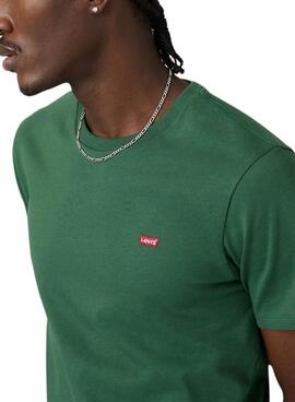 T-shirt Levis Original Housemark vert pour homme