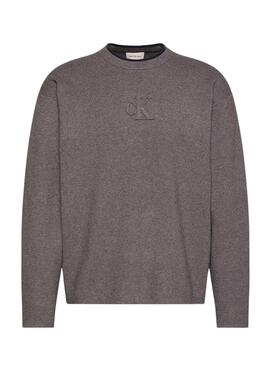 Maillot Calvin Klein Logo gris pour homme