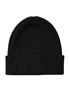 Bonnet Calvin Klein Patch noir pour homme
