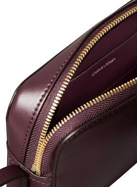 Sac Calvin Klein Monogramme grenat pour femme