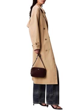 Sac Calvin Klein Monogramme grenat pour femme
