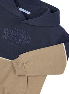Sweat-shirt Mayoral marine contrasté pour garçon