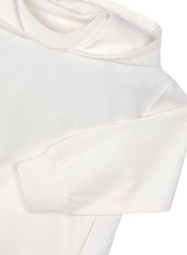 Sweat à capuche blanc Mayoral pour garçon