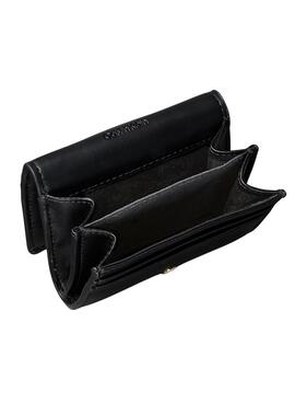 Portefeuille Calvin Klein Bold Medium noir pour femme