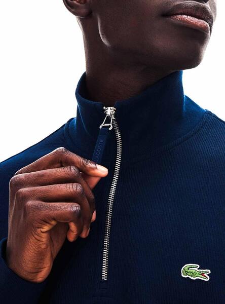 Sweat demi hotsell zip lacoste