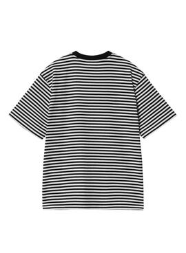 Maillot Carhartt Verner à rayures rose et noir pour femme