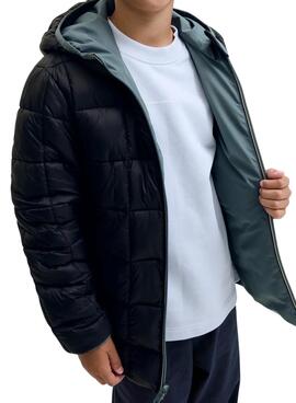 Veste Jack and Jones Brook réversible gris enfant