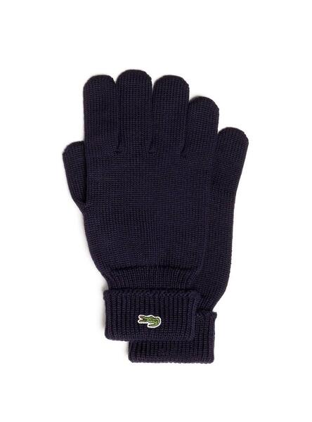 Gants Lacoste Marine Laine Homme