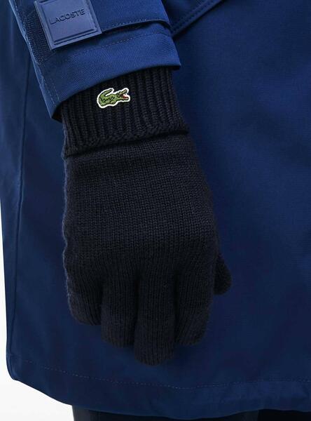 Gants Lacoste Marine Laine Homme