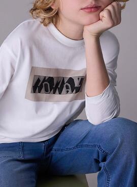 T-shirt Mayoral en relief nomade blanc pour enfant