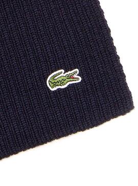 Echarpe Lacoste Tricot Marine Pour Homme