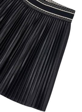 Jupe plissée noire en tricot pour fille Mayoral