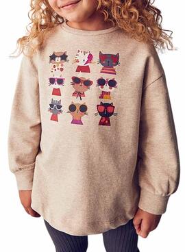 Ensemble Mayoral leggings côtelés et sweat-shirt pour fille.