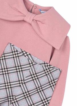 Ensemble Mayoral legging à carreaux et sweat-shirt pour fille