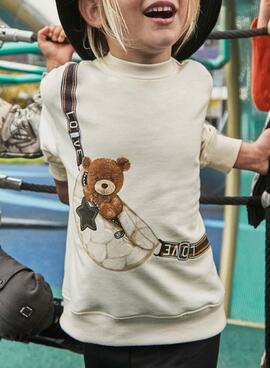Ensemble de legging et de sweat à capuche avec un petit ours pour fille de Mayoral