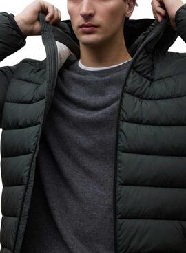 Veste matelassée Ecoalf Aspen vert foncé pour homme