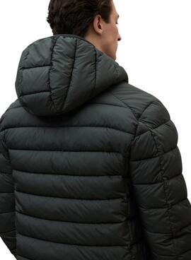 Veste matelassée Ecoalf Aspen vert foncé pour homme