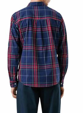 Chemise Pepe Jeans Courtney à carreaux bleus pour homme