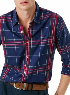 Chemise Pepe Jeans Courtney à carreaux bleus pour homme