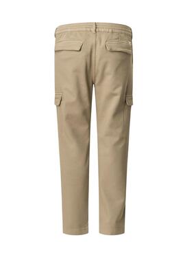 Pantalon Pepe Jeans Gymdigo Cargo beige pour homme