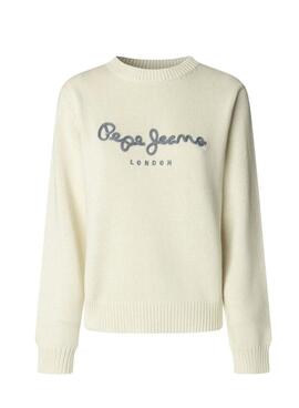 Maillot Pepe Jeans Caprice beige pour femme