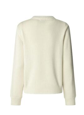 Maillot Pepe Jeans Caprice beige pour femme