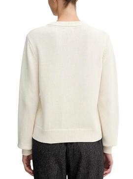 Maillot Pepe Jeans Caprice beige pour femme