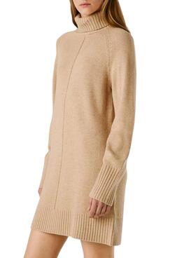 Robe Pepe Jeans Carola en tricot toasté pour femme
