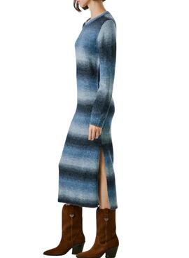 Robe longue à rayures Pepe Jeans Colombe pour femme