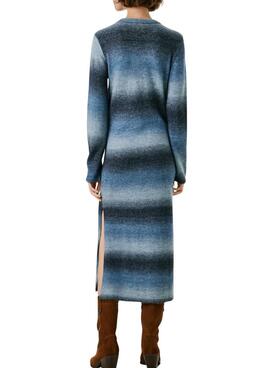 Robe longue à rayures Pepe Jeans Colombe pour femme