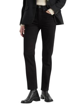Jean Levi's 724 High Rise Straight noir pour femme