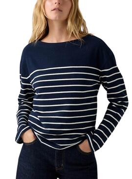 Maillot à rayures marines Levis pour femme