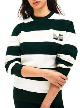 Sweat Lacoste Live Unisexe Rayures