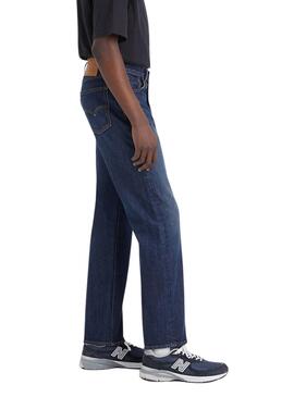 Jean Levi's 555 Relaxed Straight bleu pour homme