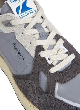 Chaussures Pepe Jeans Marlon Vibe gris pour homme