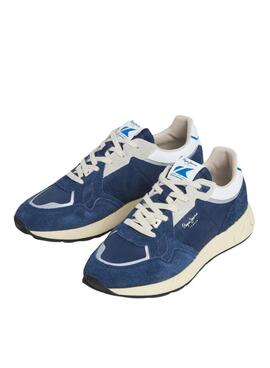 Chaussures Pepe Jeans Marlon Vibe bleu pour homme.