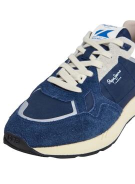 Chaussures Pepe Jeans Marlon Vibe bleu pour homme.