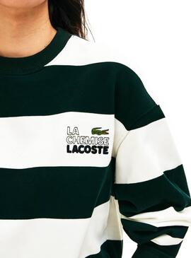 Sweat Lacoste Live Unisexe Rayures