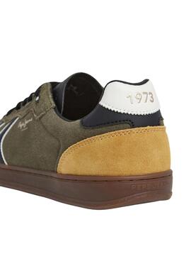 Chaussures Pepe Jeans Ball Mix vertes pour hommes
