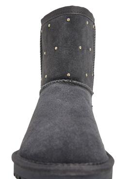 Bottines Pepe Jeans Diss Studs en daim avec clous gris pour femme