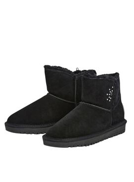 Bottines Pepe Jeans Diss Urban en daim avec clous noirs pour femme.
