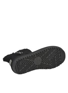 Bottines Pepe Jeans Diss Urban en daim avec clous noirs pour femme.