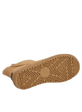 Bottines Pepe Jeans Diss Urban en daim avec clous camel pour femme