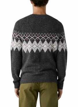 Maillot Pepe Jeans Presley gris avec motifs grecs pour homme