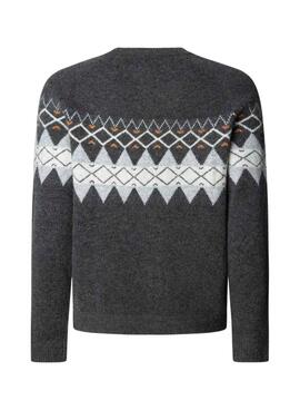 Maillot Pepe Jeans Presley gris avec motifs grecs pour homme