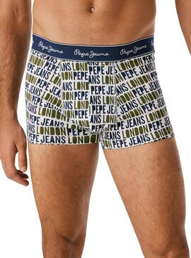 Lot de 3 caleçons Pepe Jeans Logo pour homme.