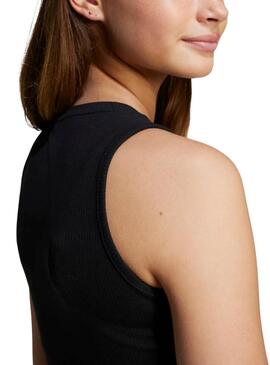 RIB TANK TOP        NEGRO